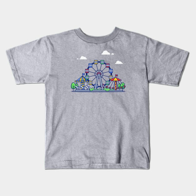 Carnaval Circus Festival Kids T-Shirt by Catalyst Labs